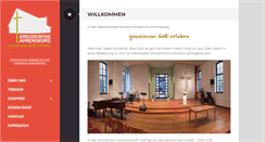 Desktop Screenshot of kreuzkirche-ahrensburg.de