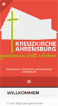 Mobile Screenshot of kreuzkirche-ahrensburg.de
